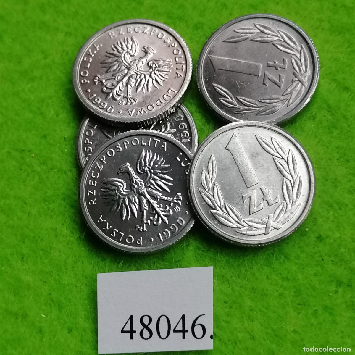 Monedas antiguas de Europa: Polonia 1 zloty, 1990, sloti, una moneda, 48046 4
