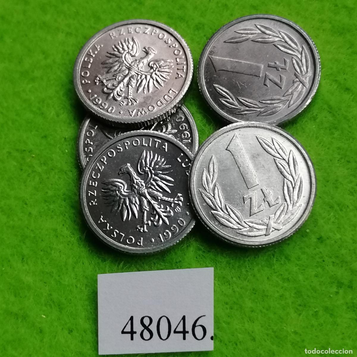 Monedas antiguas de Europa: Polonia 1 zloty, 1990, sloti, una moneda, 48046 3