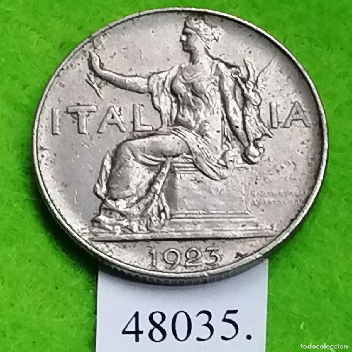 Monedas antiguas de Europa: Italia 1 lira 1923, escribe al menos 20 caracteres
