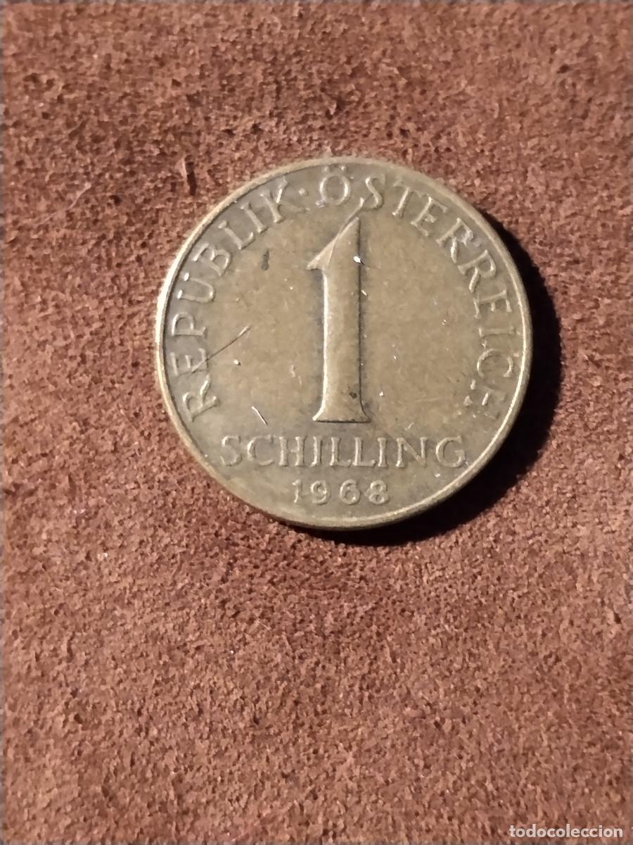 Monedas antiguas de Europa: Austria &ndash; 1 Schilling 1968 &ndash; Edelweiss &ndash; Moneda original
