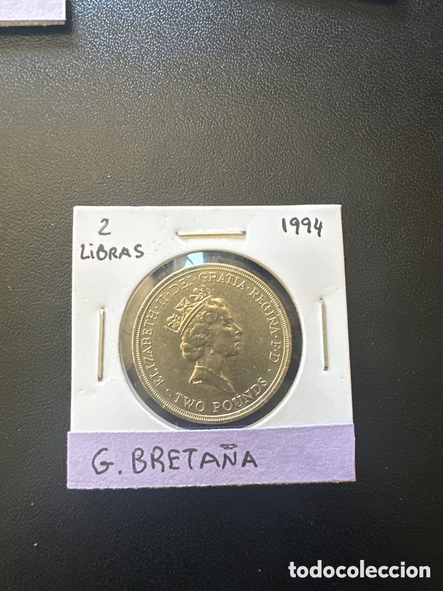 Monedas antiguas de Europa: Moneda de Inglaterra de 2 libras a&ntilde;o 1994