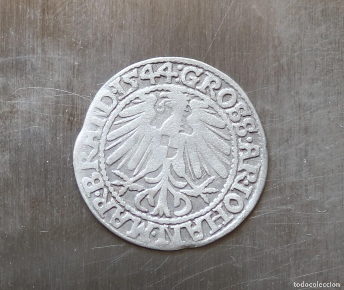 Monedas antiguas de Europa: GROSCHEN 1544 BRANDENBURGO-KUSTRIN. RARA