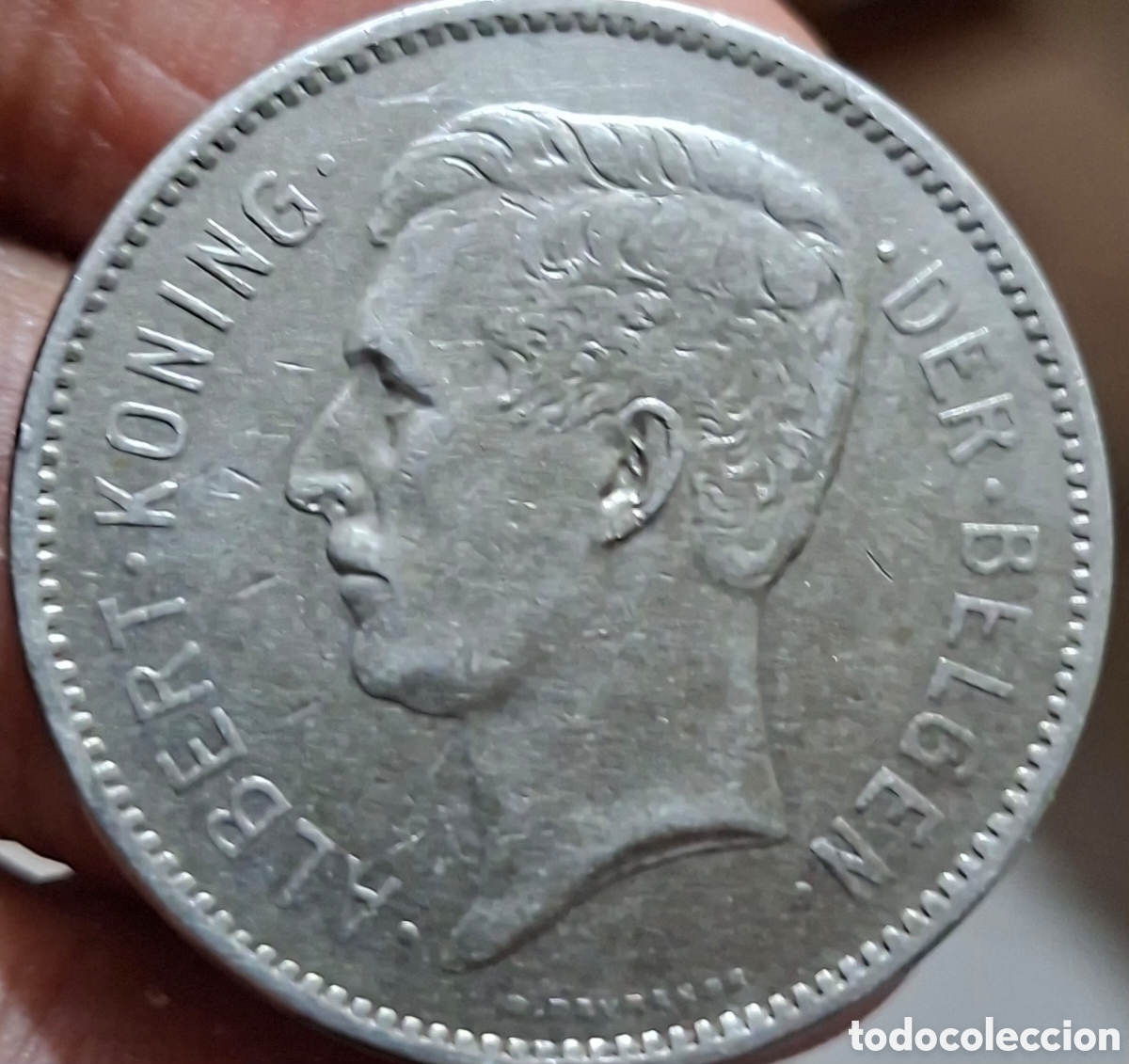 Monedas antiguas de Europa: Moneda Belgica,1.931, 5 Franc,MBC.