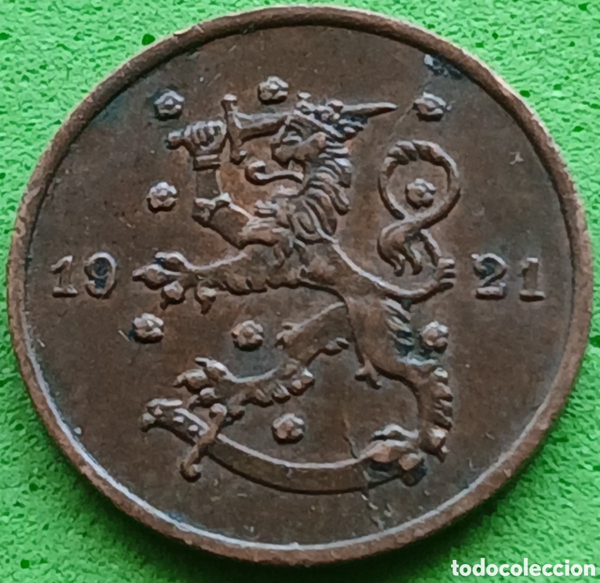 Monedas antiguas de Europa: Finlandia 1 penni 1921 km#23 poco com&uacute;n