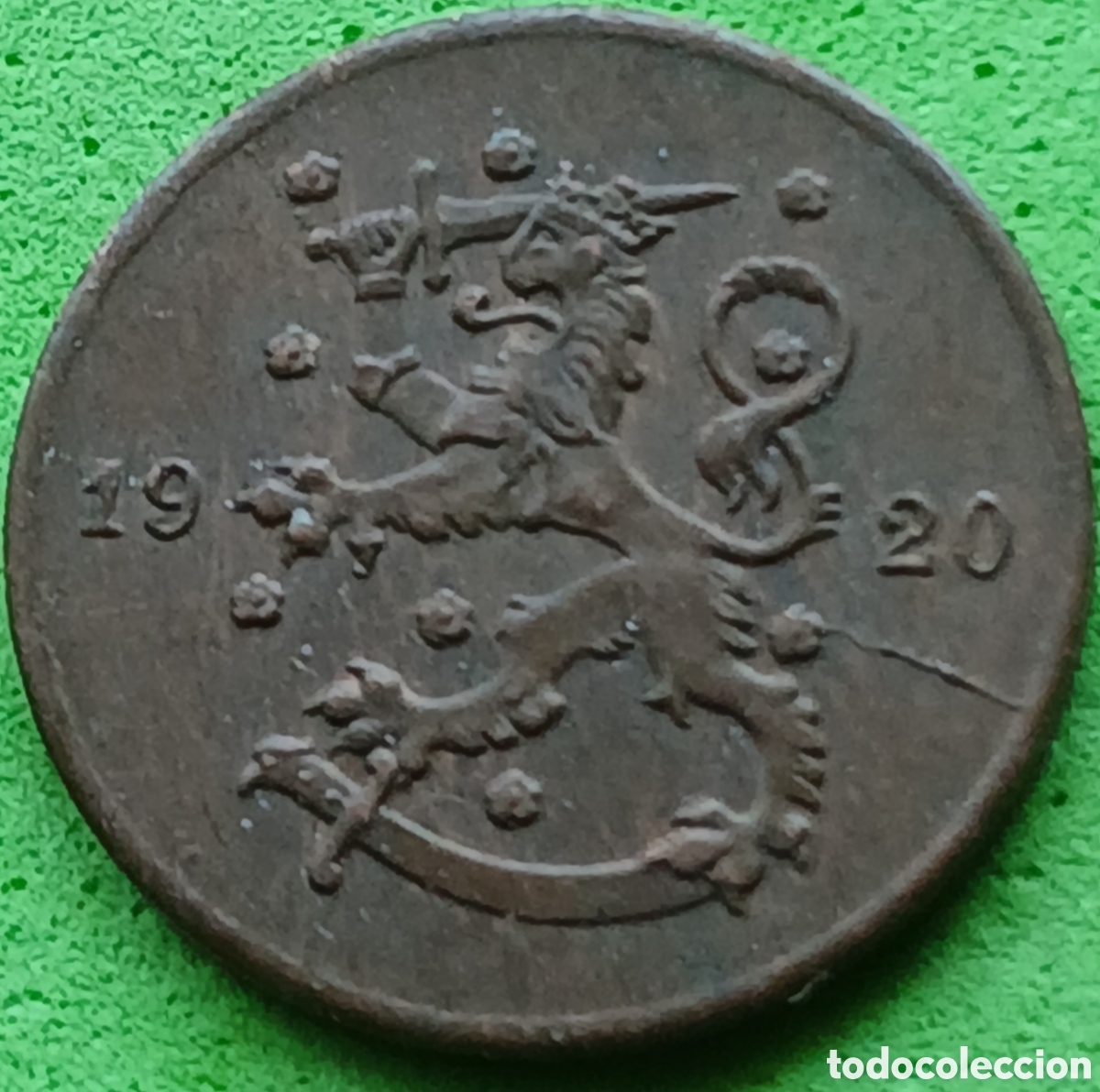 Moedas antigas da Europa: Finlandia 1 penni 1920 km#23