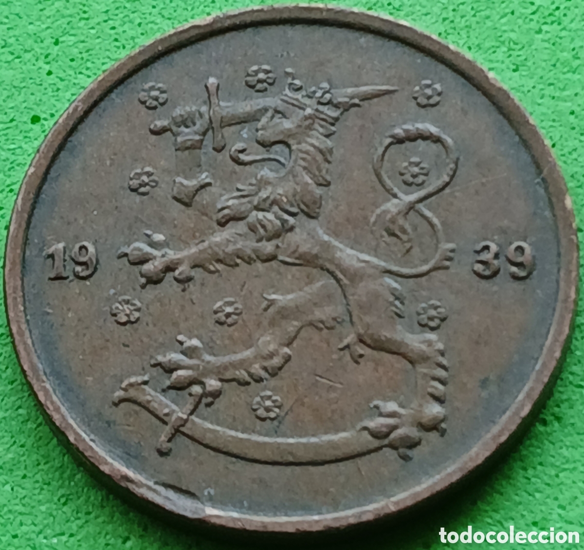 Monedas antiguas de Europa: Finlandia 5 pennia 1939 km#22