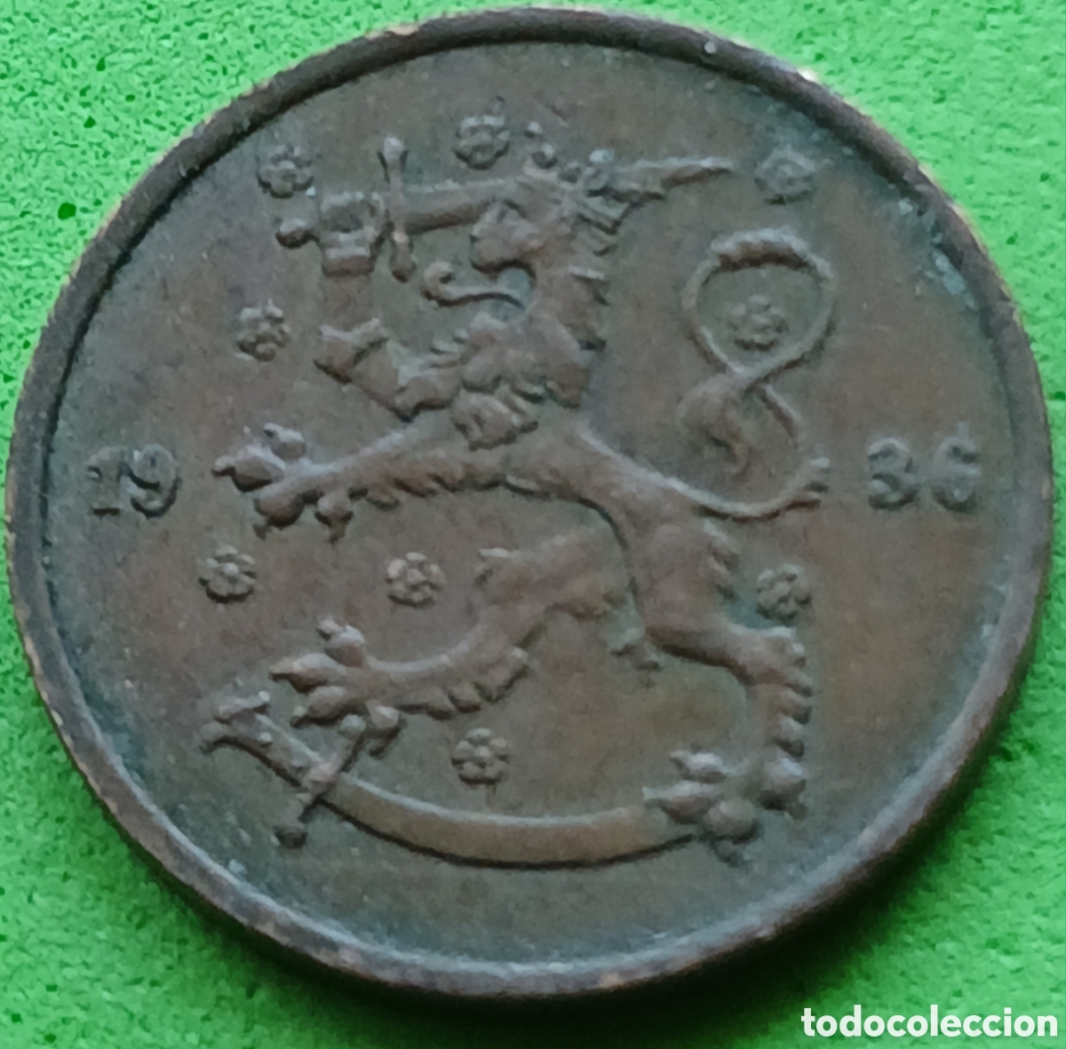 Moedas antigas da Europa: Finlandia 5 pennia 1936 km#22