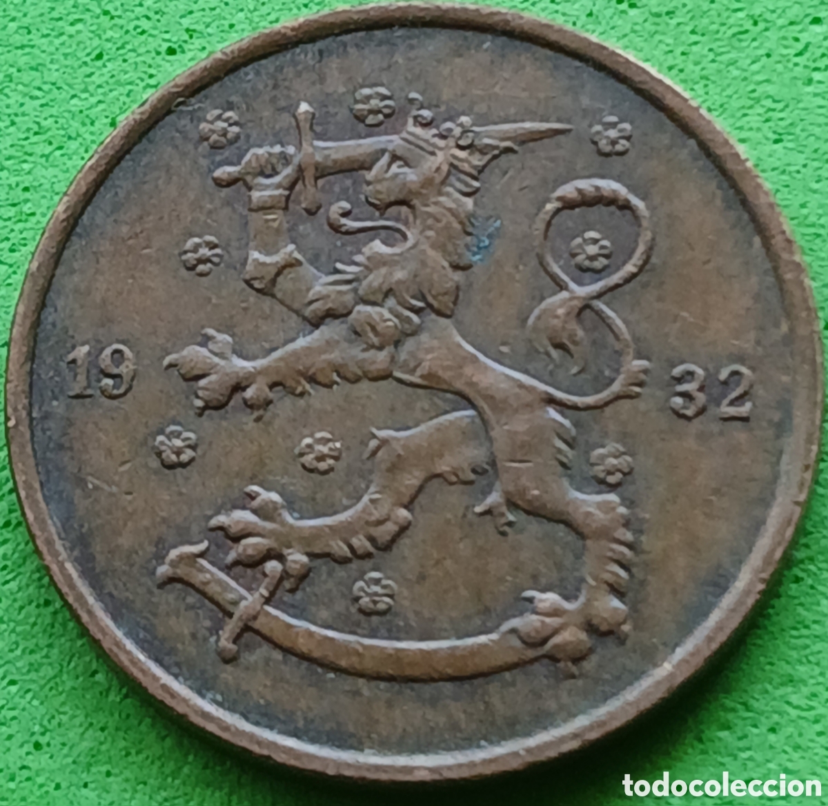 Moedas antigas da Europa: Finlandia 5 pennia 1932 km#22