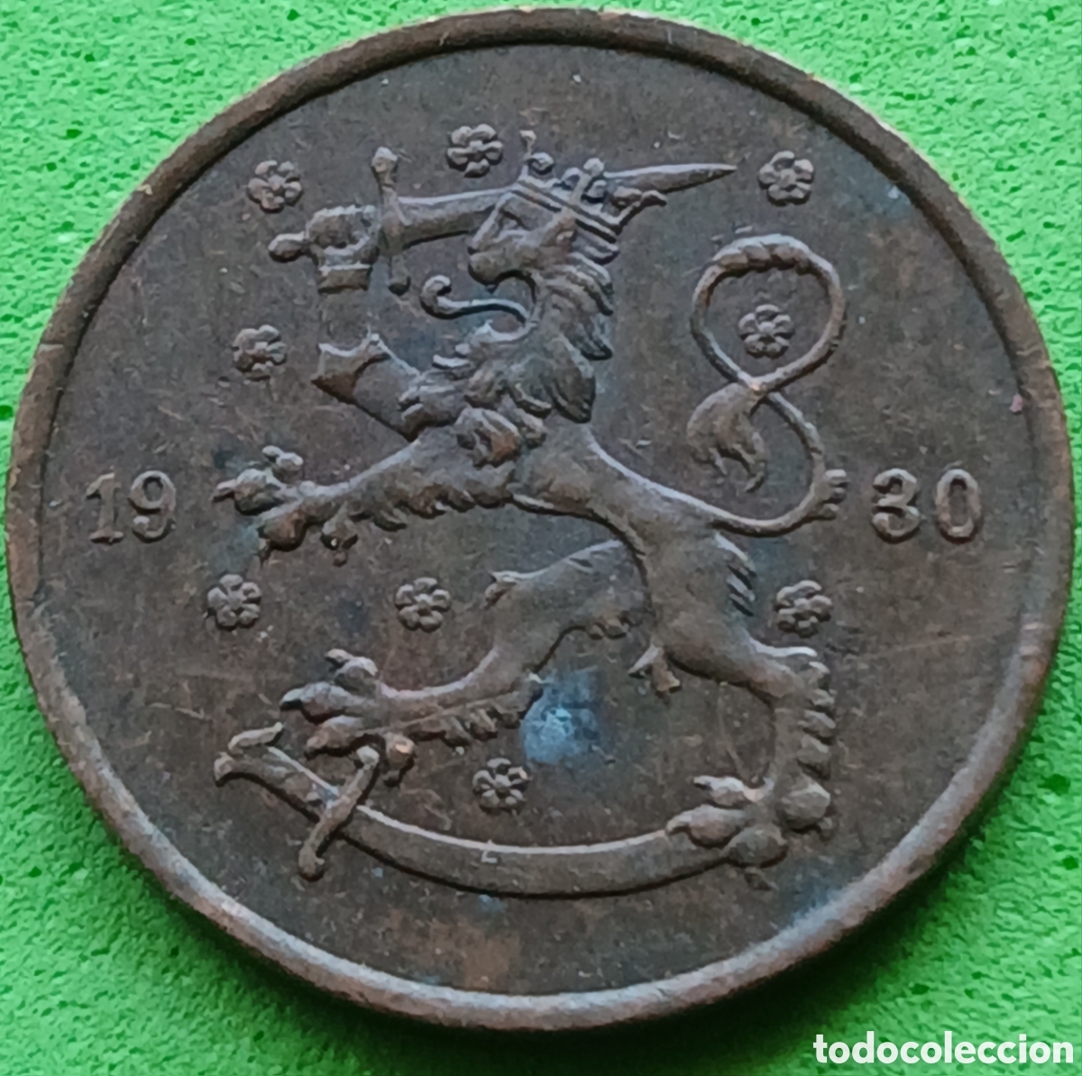 Monedas antiguas de Europa: Finlandia 5 pennia 1930 km#22 poco com&uacute;n