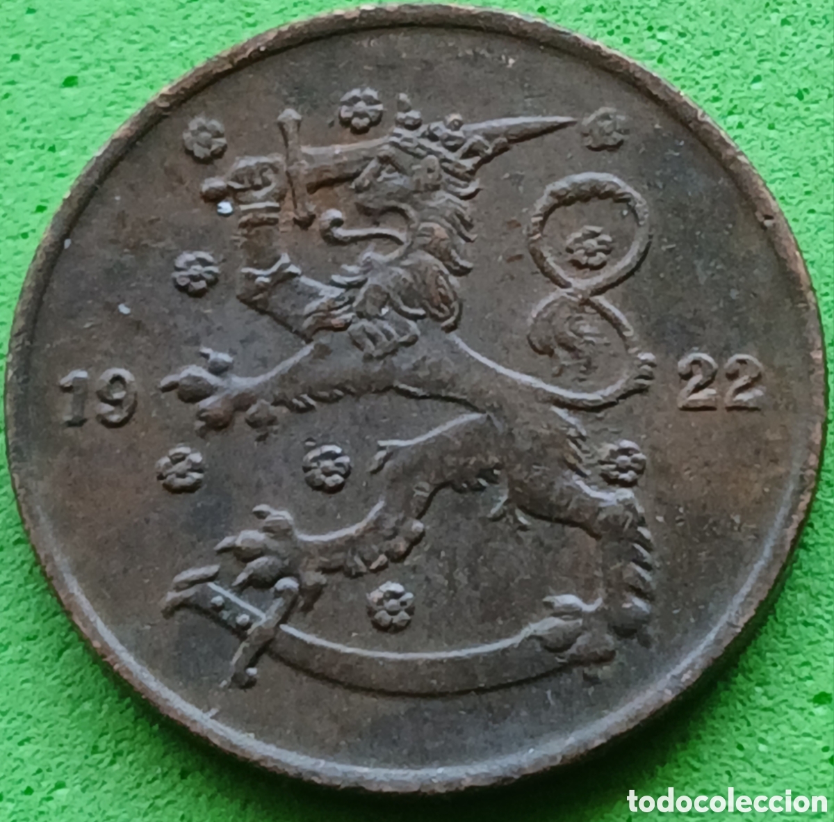 Monedas antiguas de Europa: Finlandia 5 pennia 1922 km#22