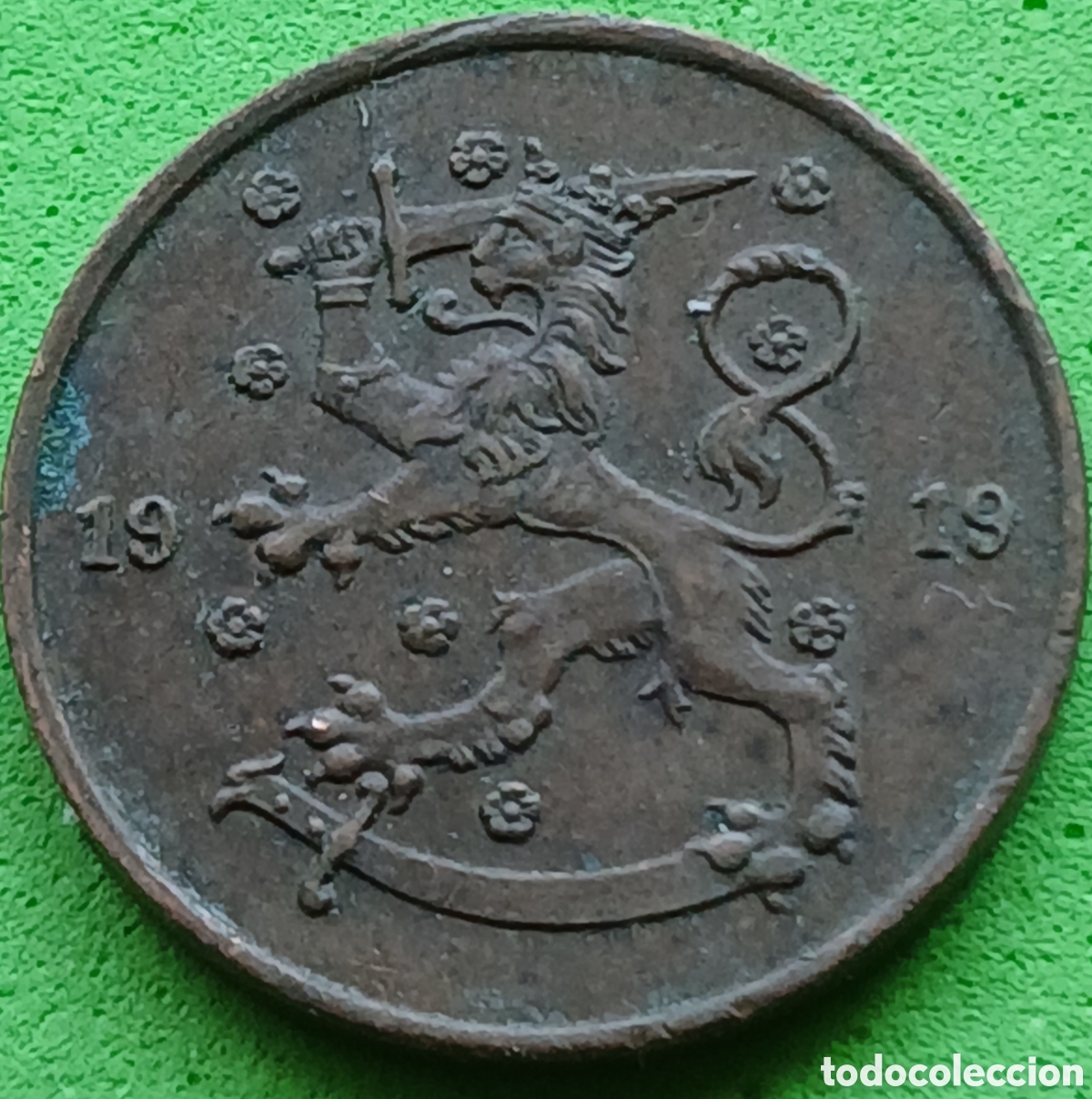 Monedas antiguas de Europa: Finlandia 5 pennia 1919 km#22