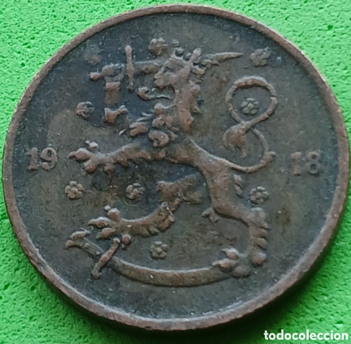 Monedas antiguas de Europa: Finlandia 5 pennia 1918 km#22