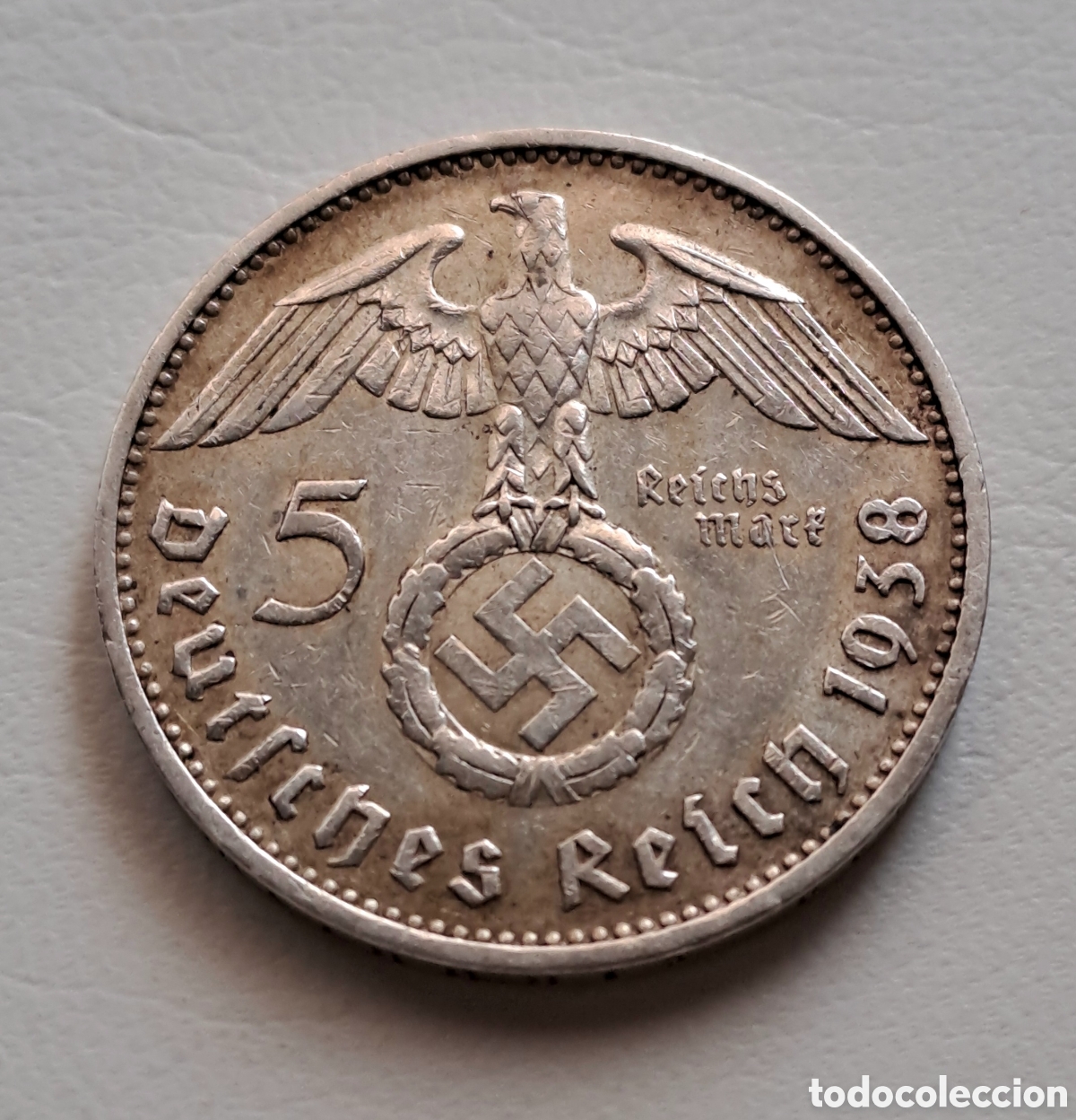 Alte M&uuml;nzen aus Europa: Alemania 5 Reichsmark 1938 E