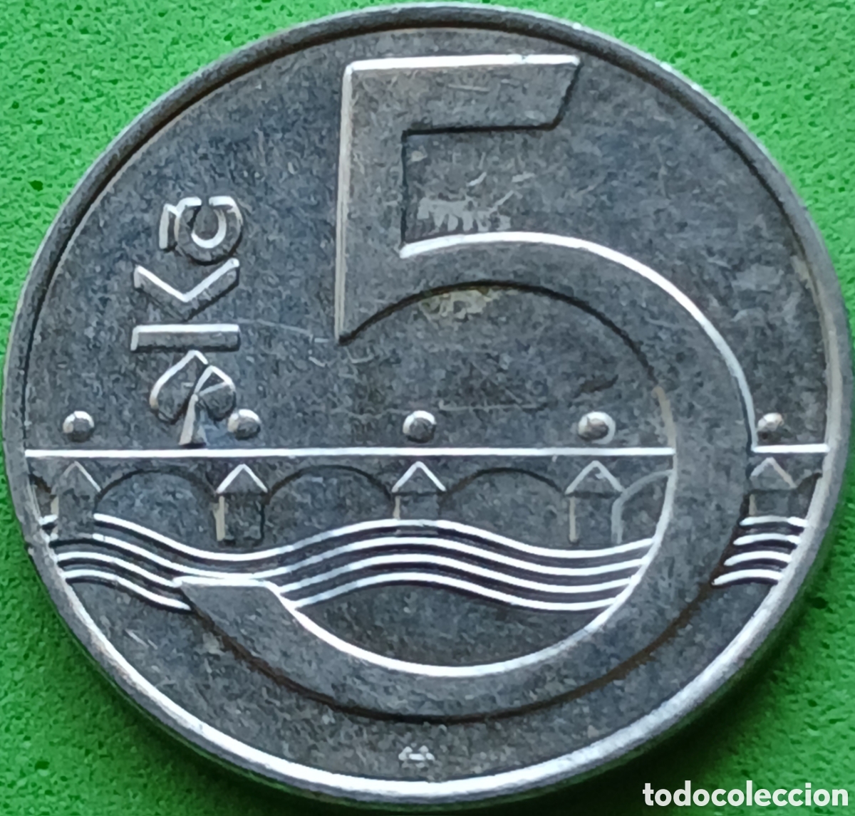 Monedas antiguas de Europa: Rep&uacute;blica Checa 5 coronas 1996 km#8