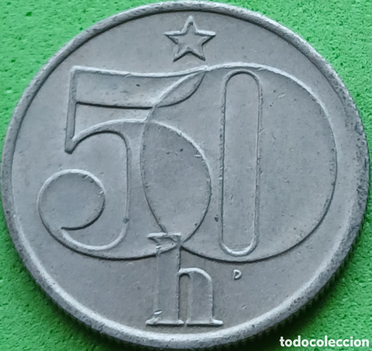Monedas antiguas de Europa: Checoslovaquia 50 hellers 1988 km#89