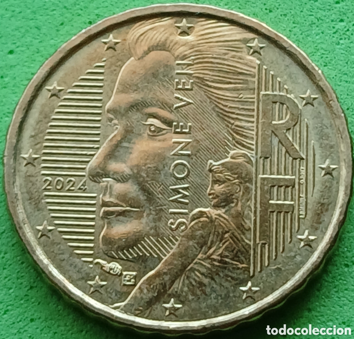 Monedas antiguas de Europa: Francia 10 c&eacute;ntimos 2024 UC#3 poco com&uacute;n