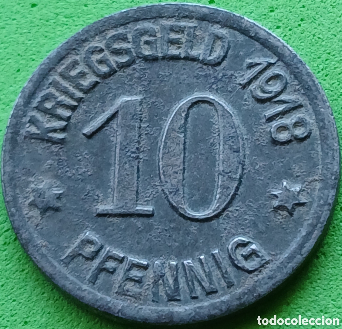 Monedas antiguas de Europa: Alemania Ciudad de Coblenza 10 pfennig 1918 WF#80.1A Notgeld
