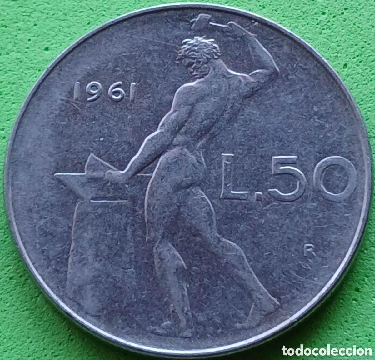 Monedas antiguas de Europa: Italia 50 liras 1961 km#95.1