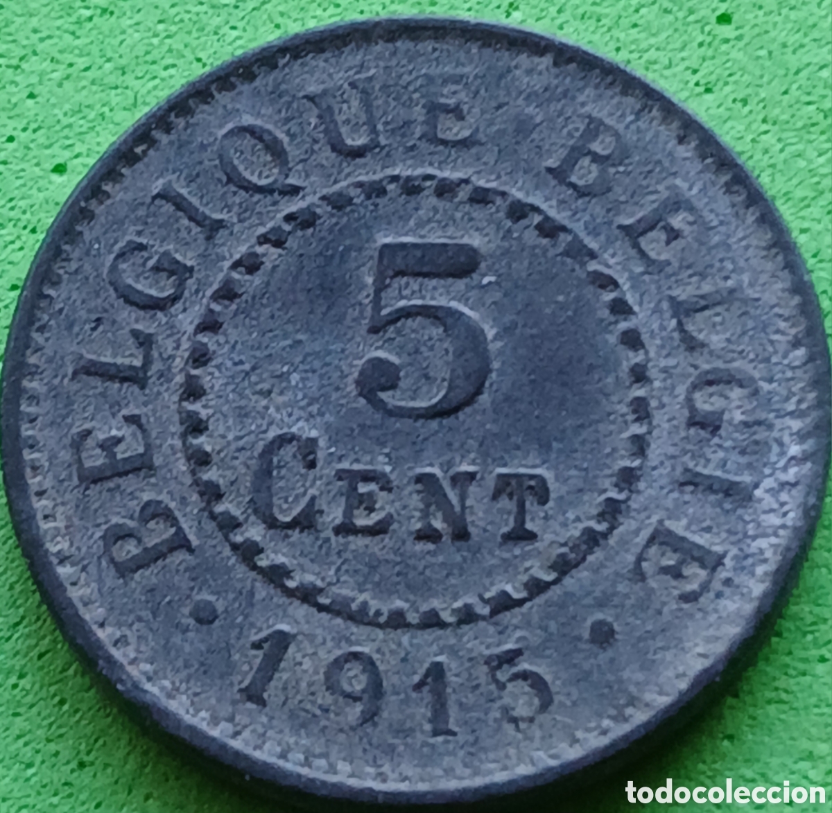 Monedas antiguas de Europa: B&eacute;lgica 5 c&eacute;ntimos 1915 km#80