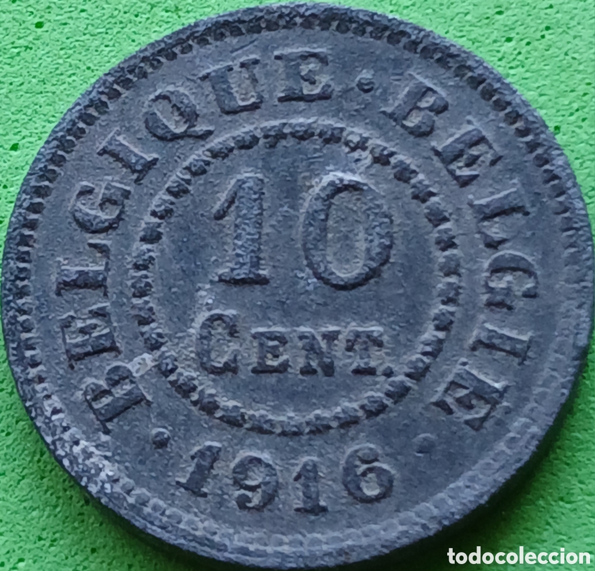 Monedas antiguas de Europa: B&eacute;lgica 10 c&eacute;ntimos 1916 km#81