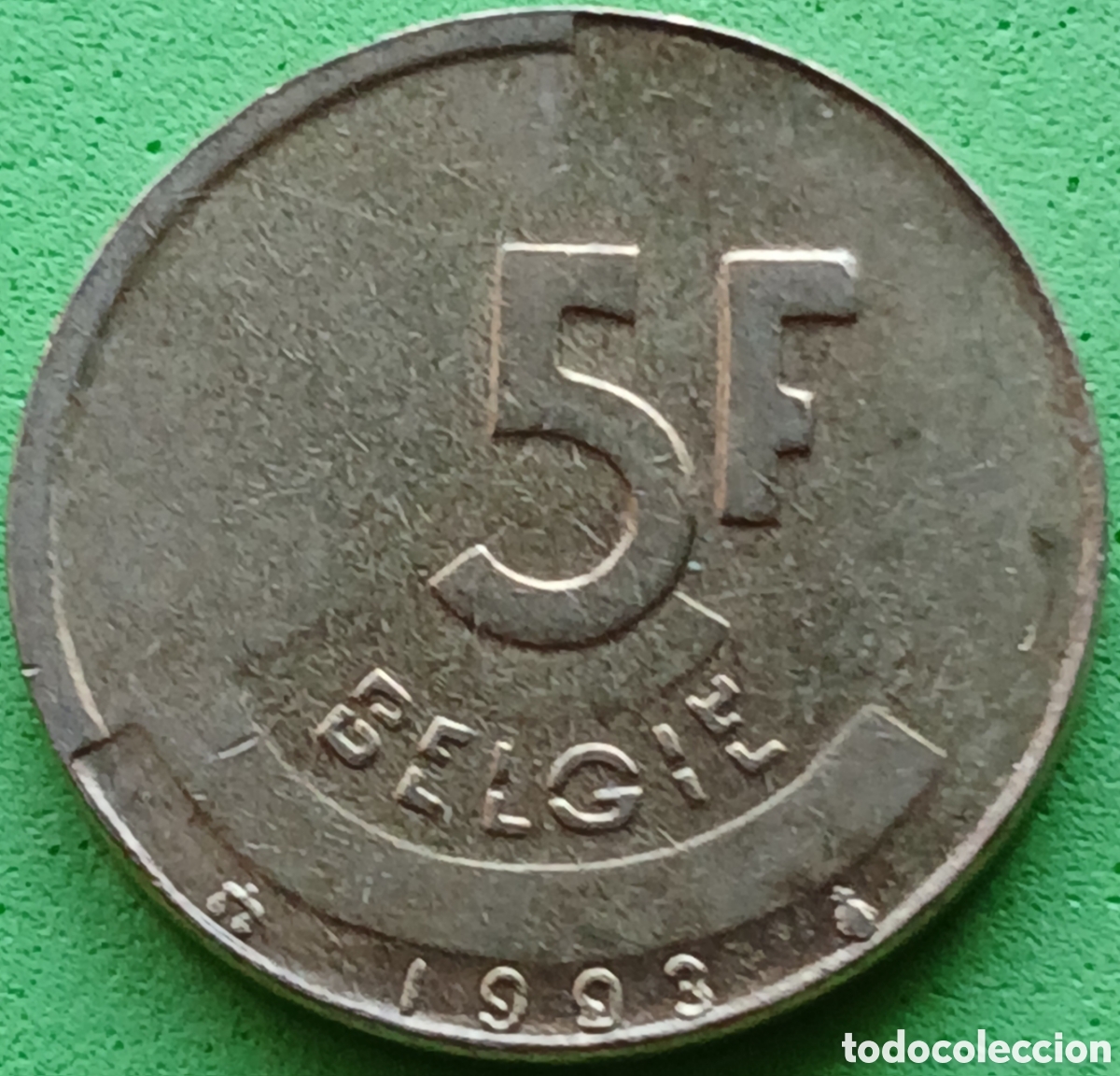 Monedas antiguas de Europa: B&eacute;lgica 5 francos 1993 km#164 Belgie