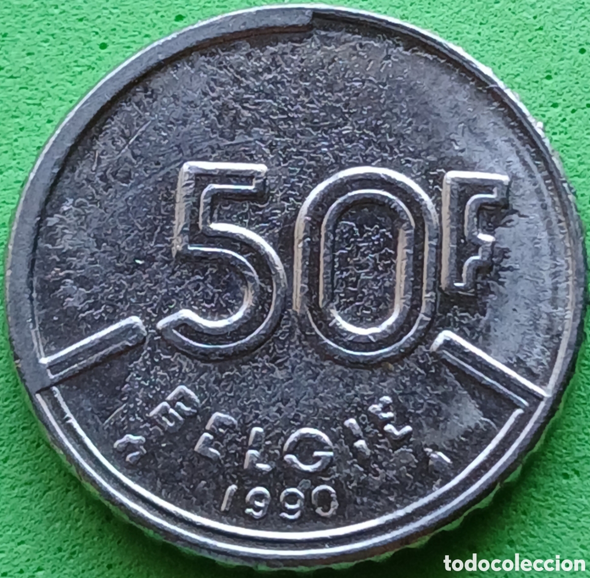 Monedas antiguas de Europa: B&eacute;lgica 50 francos 1990 km#169 Belgie