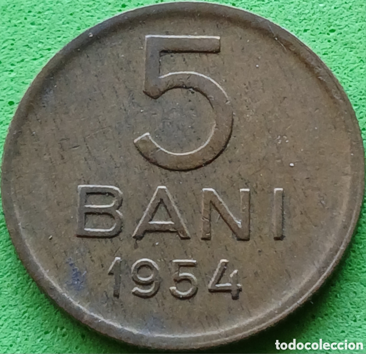 Monedas antiguas de Europa: Ruman&iacute;a 5 bani 1954 km#83.2