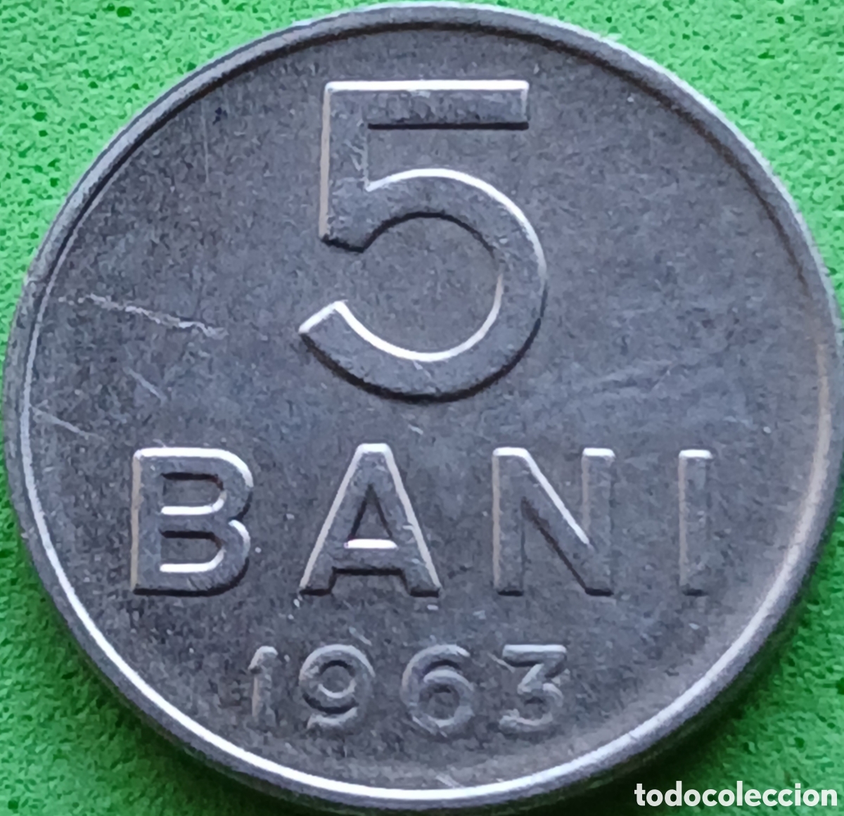 Monedas antiguas de Europa: Ruman&iacute;a 5 bani 1963 km#89