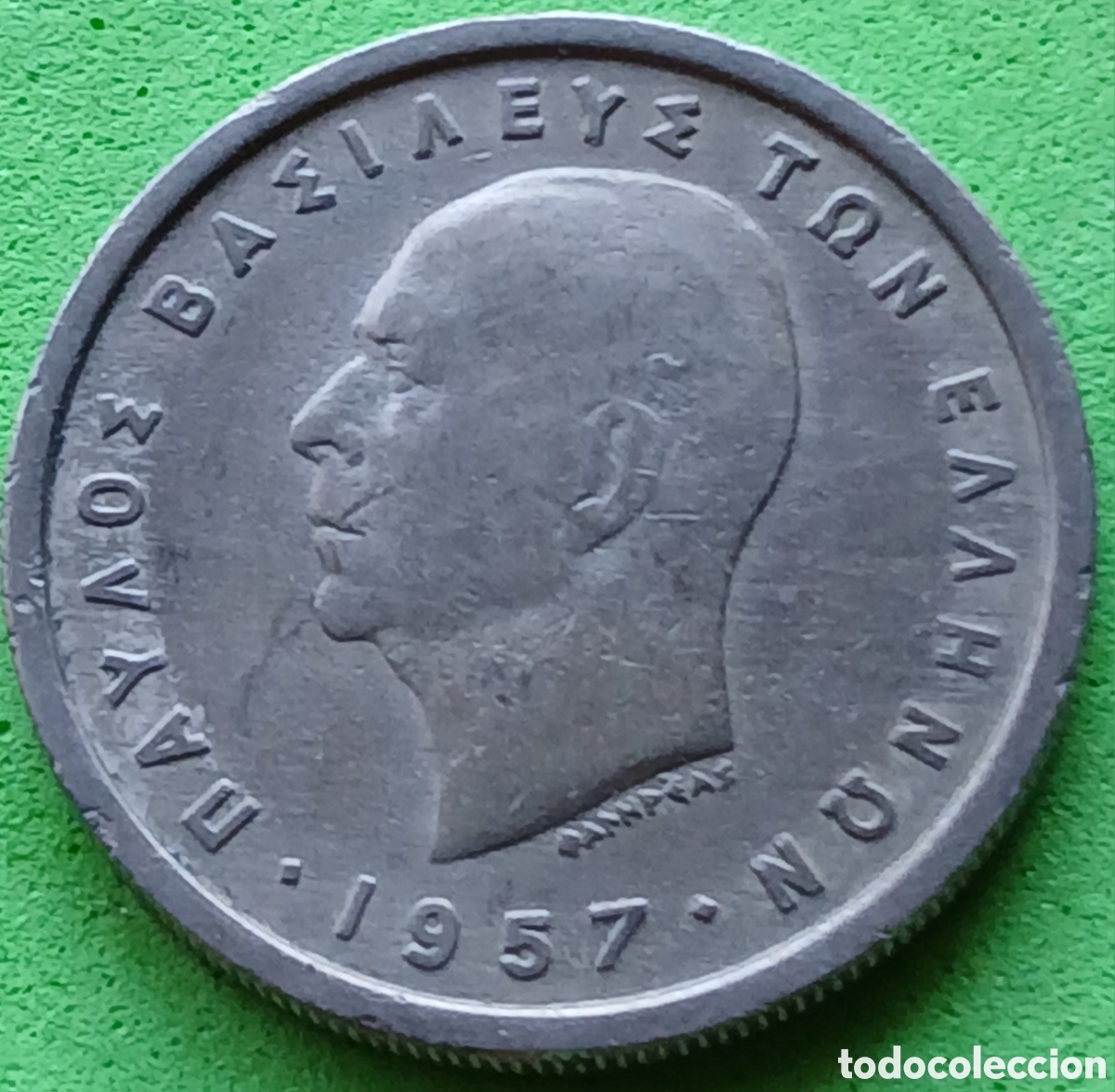 Monedas antiguas de Europa: Grecia 2 dracmas 1957 km#82