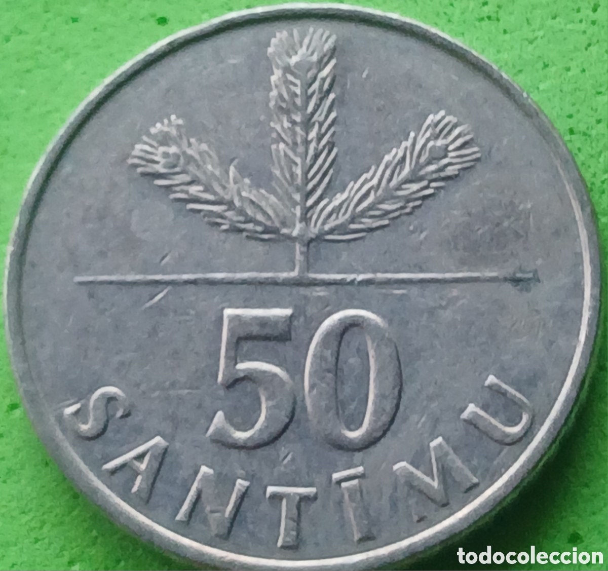 Monedas antiguas de Europa: Letonia 50 santimu 1992 km#13