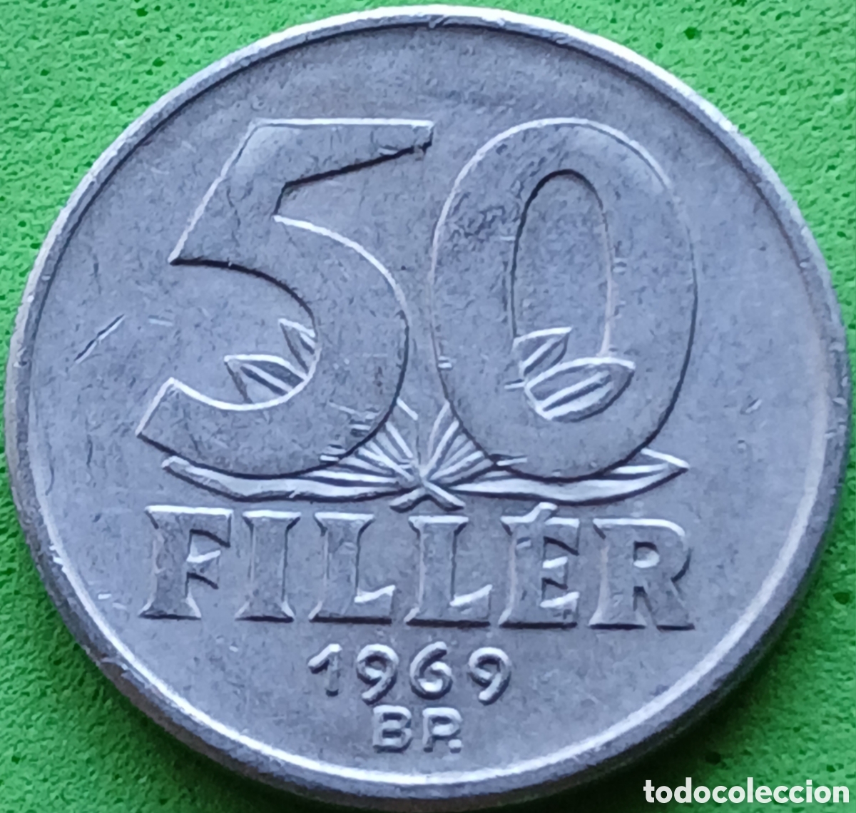 Old Coins of Europe: Hungr&iacute;a 50 filler 1969 km#574