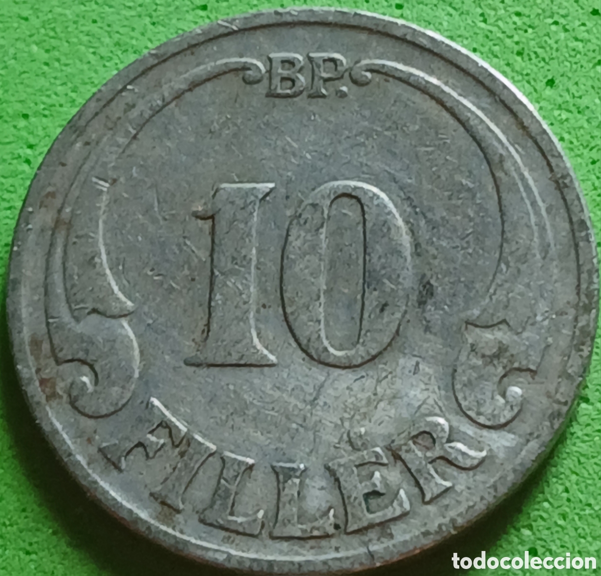 Old Coins of Europe: Hungr&iacute;a 10 filler 1927 km#507