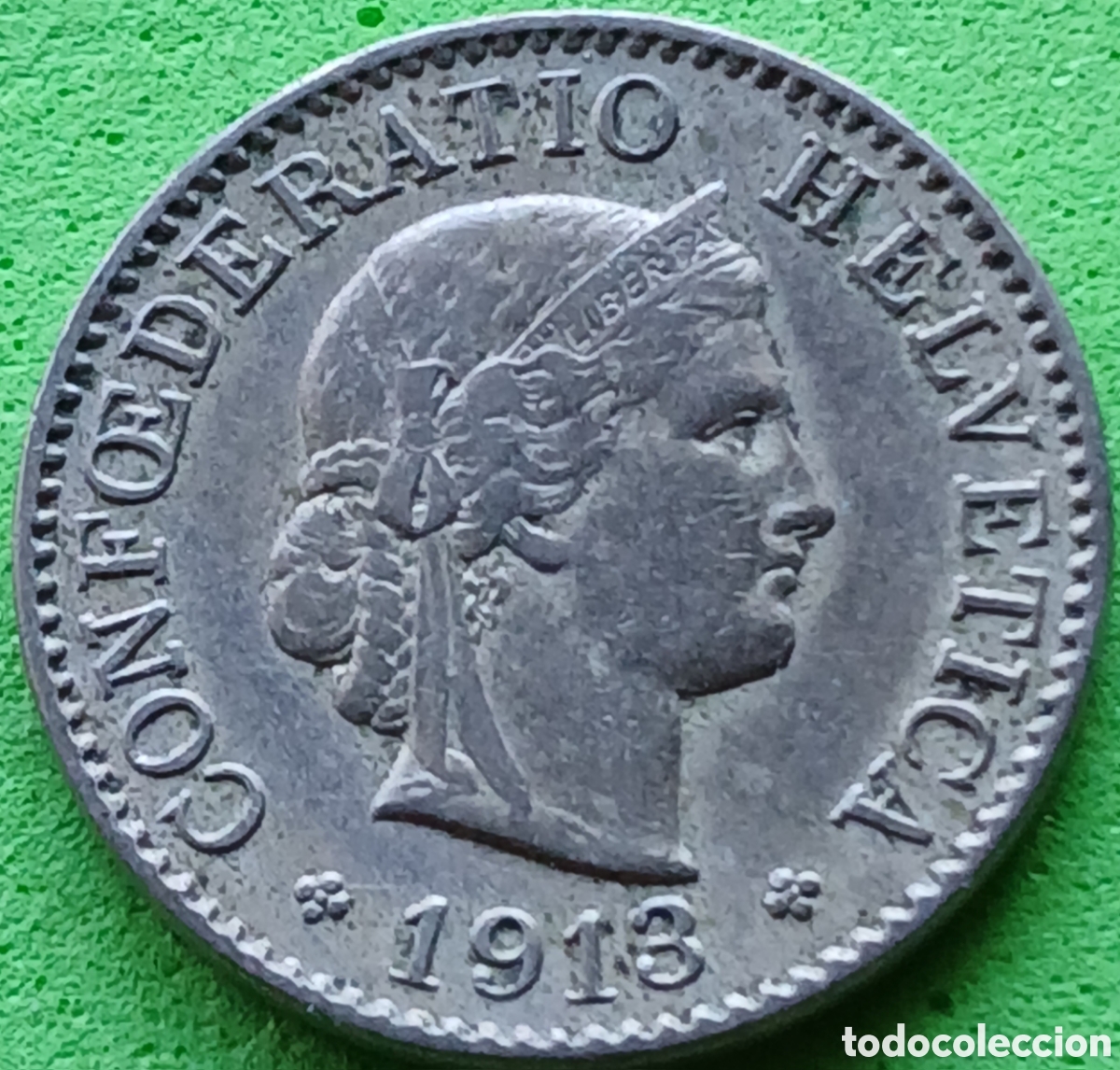 Monedas antiguas de Europa: Suiza 5 c&eacute;ntimos 1913 km#26