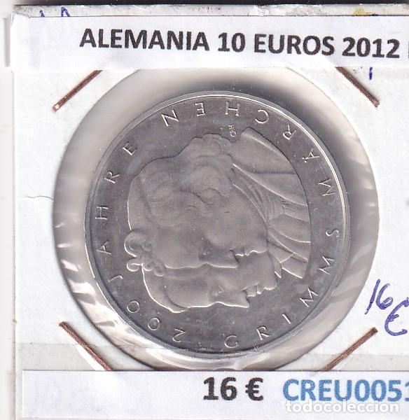 Monedas antiguas de Europa: CREU0051 MONEDA ALEMANIA 10 EUROS 2012 F