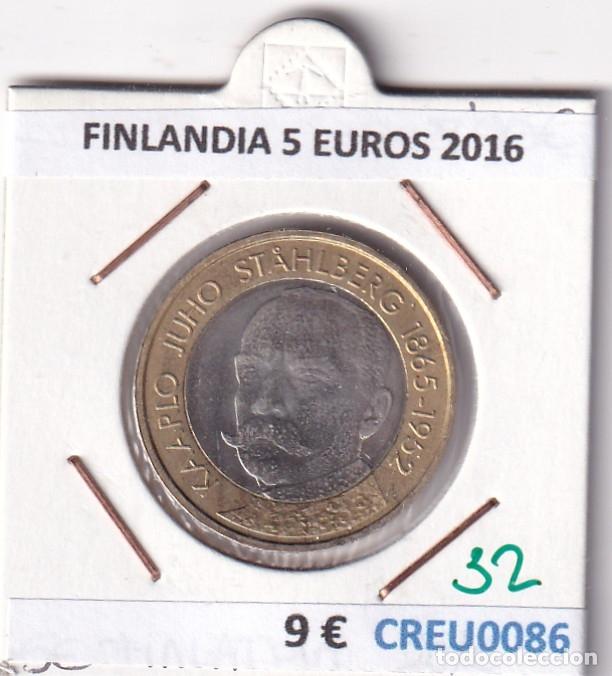 Monedas antiguas de Europa: CREU0086 MONEDA FINLANDIA 5 EUROS 2016