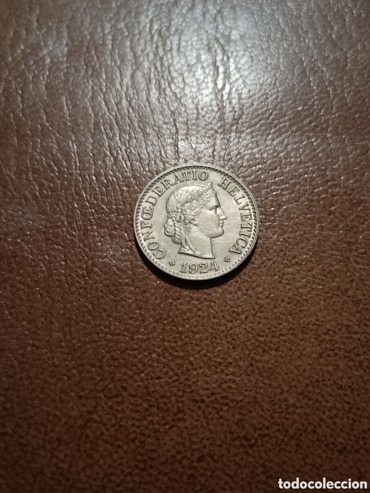 Moedas antigas da Europa: 10 RAPPEN 1924 - SUIZA