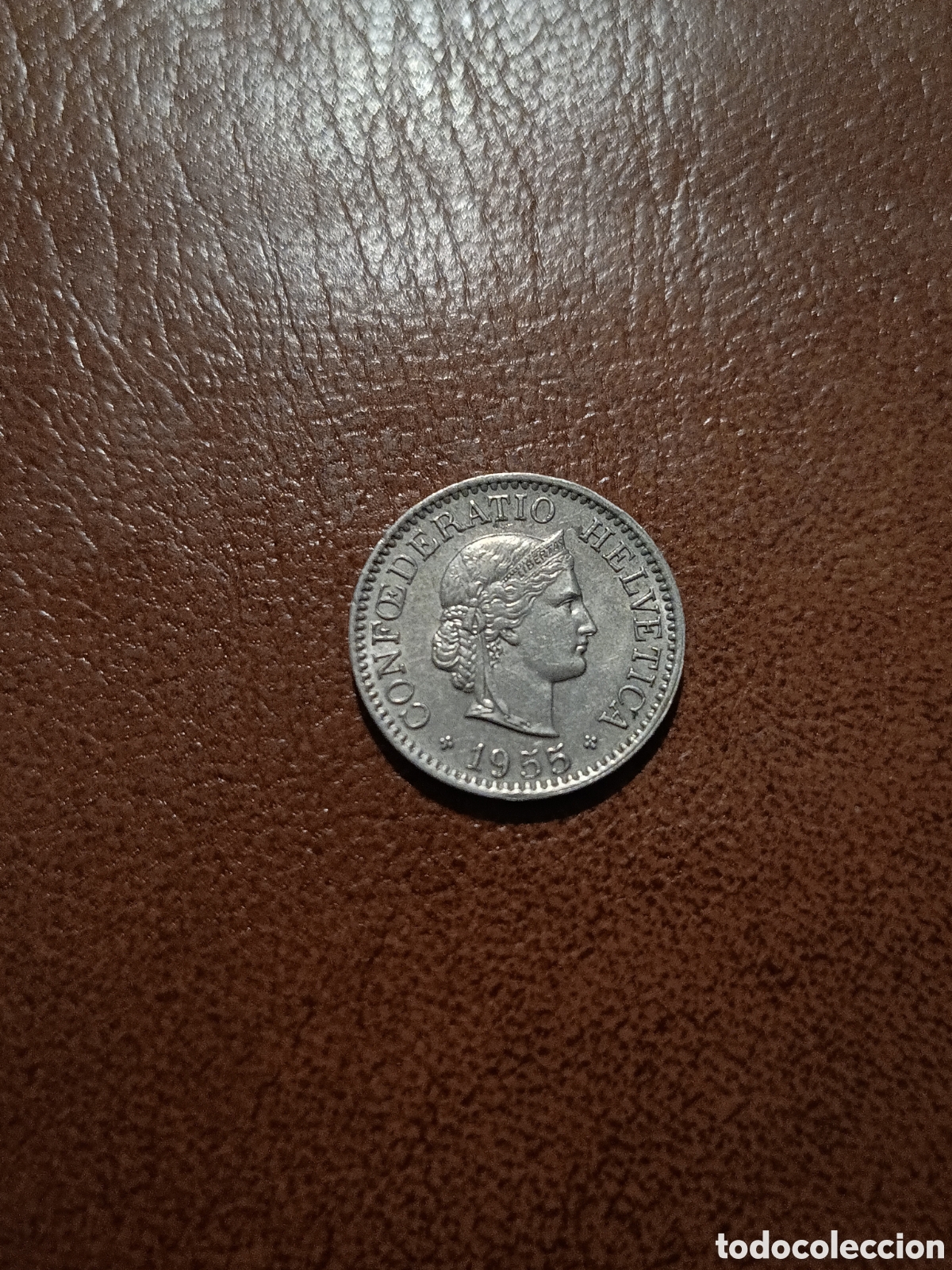Monedas antiguas de Europa: 10 RAPPEN 1955 - SUIZA