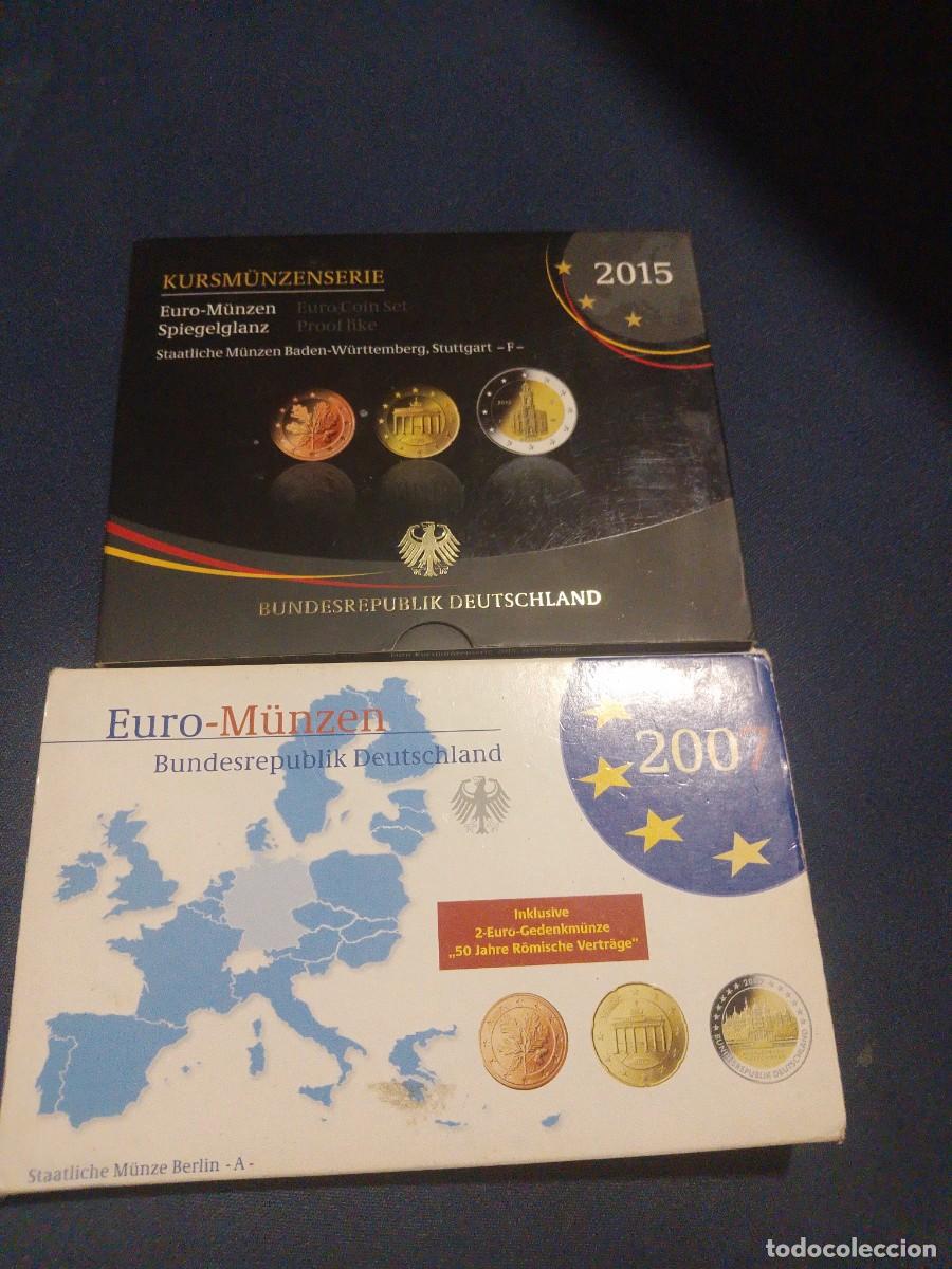 Monedas antiguas de Europa: 2 set proof Alemania 2007 y 2015