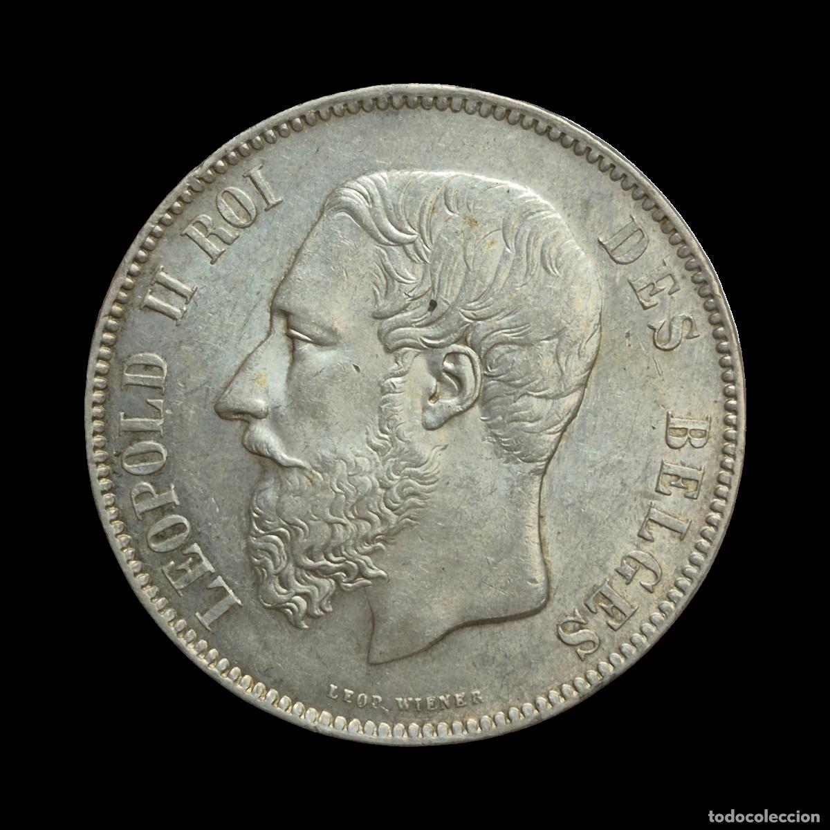 Monedas antiguas de Europa: NT/ BELGICA 5 FRANCOS 1872 PRECIOSO (M1424)