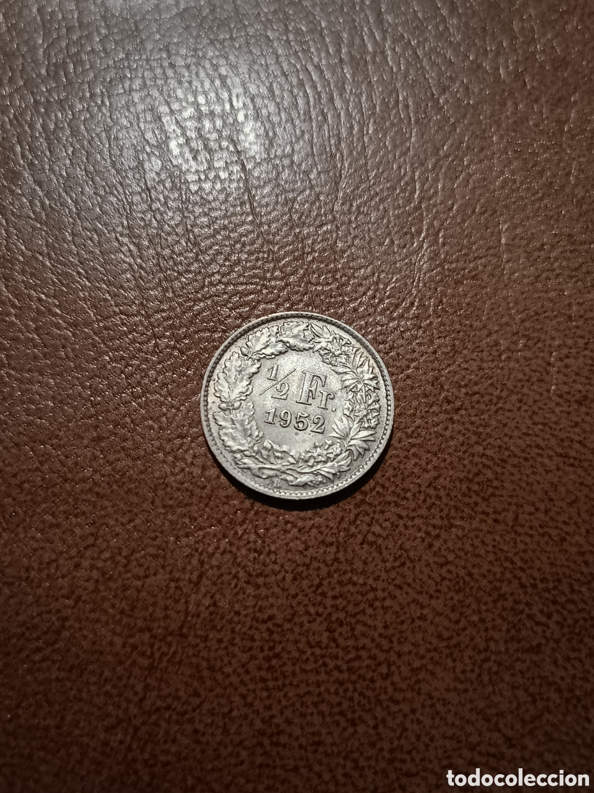 Monedas antiguas de Europa: 1/2 FRANCO 1952 PLATA - SUIZA