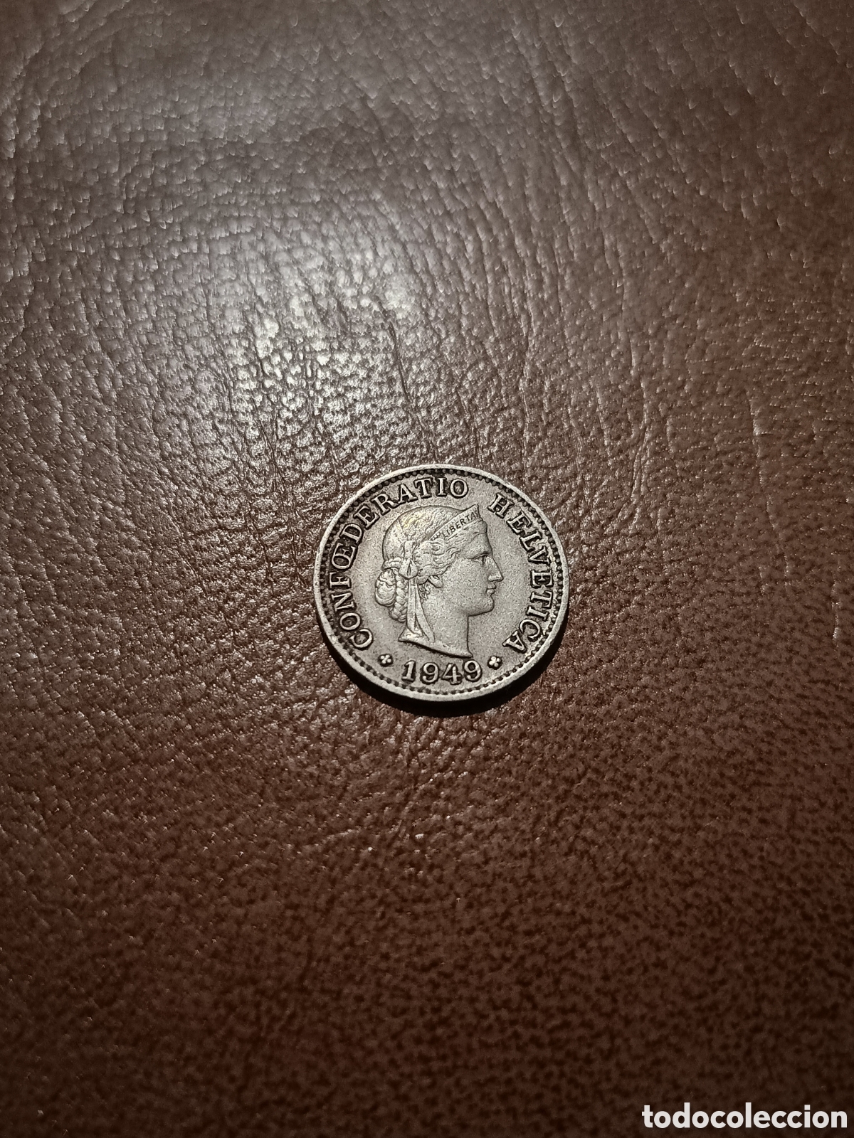 Monedas antiguas de Europa: 5 RAPPEN 1949 - SUIZA
