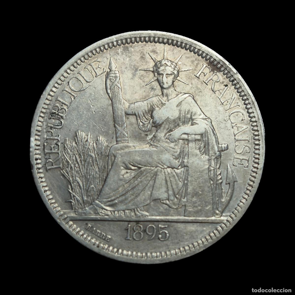 Monedas antiguas de Europa: NT/ INDOCHINA FRANCESA 1 PIASTRA 1895 (M1438)