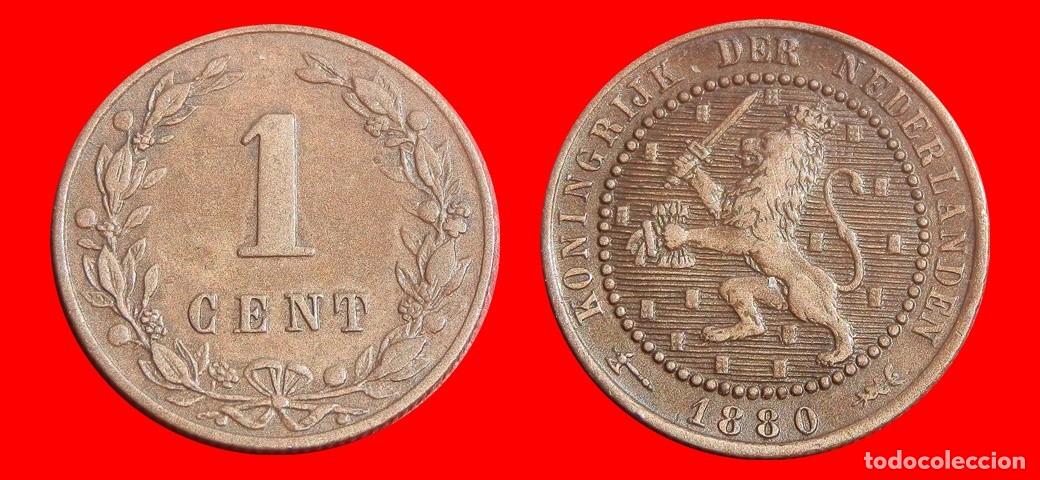 Monedas antiguas de Europa: 1 CENTIMO CENT CENTAVO 1880 HOLANDA PAISES BAJOS-152114