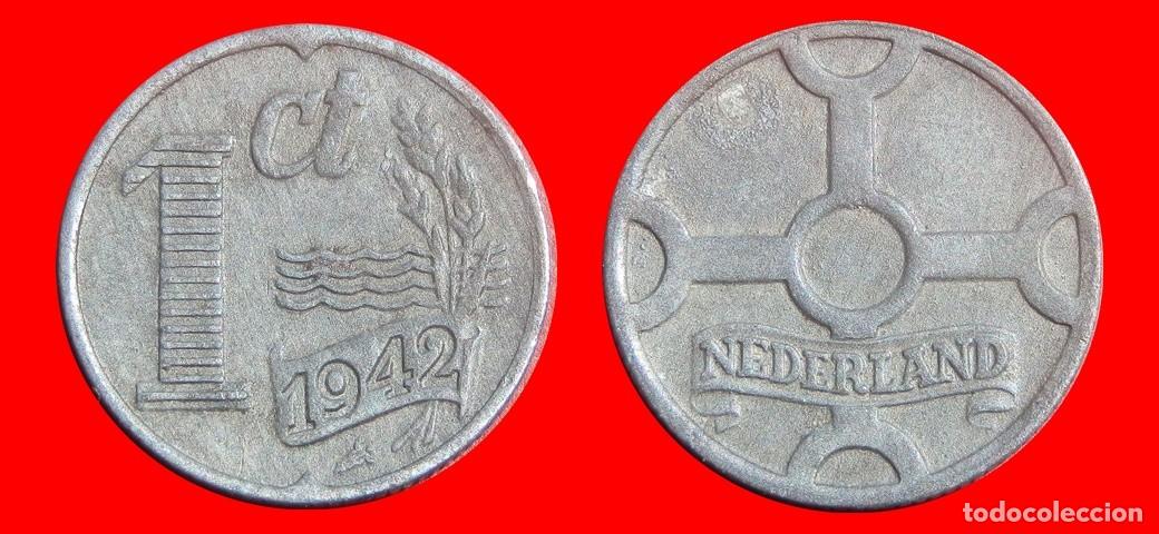 Monedas antiguas de Europa: 1 CENTIMO CENT CENTAVO 1942 HOLANDA PAISES BAJOS-152116