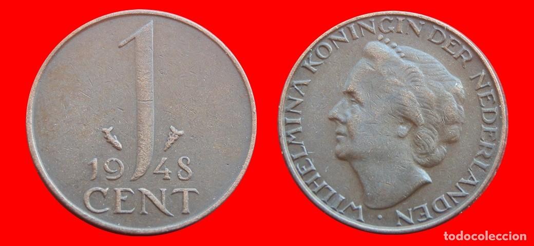 Monedas antiguas de Europa: 1 CENTIMO CENT CENTAVO 1948 HOLANDA PAISES BAJOS-152117