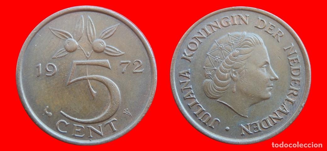 Monedas antiguas de Europa: 5 CENTIMOS CENTS CENTAVOS 1972 HOLANDA PAISES BAJOS-152120
