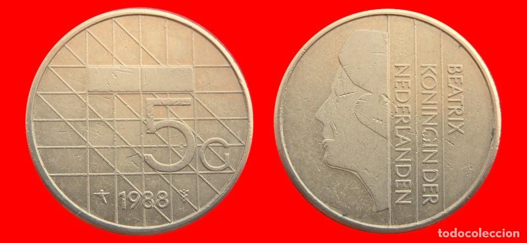 Old Coins of Europe: 5 GULDEN 1988 HOLANDA PAISES BAJOS-152137