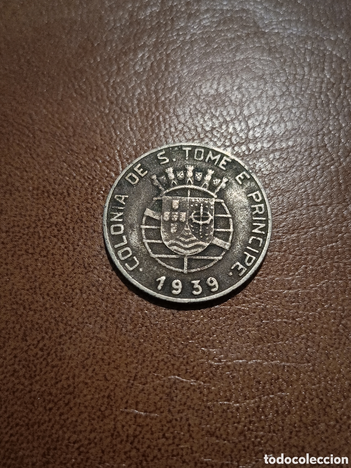 Monedas antiguas de Europa: 1 ESCUDO 1939 - COLONIA DE S. TOME E PRINCIPE - PORTUGAL