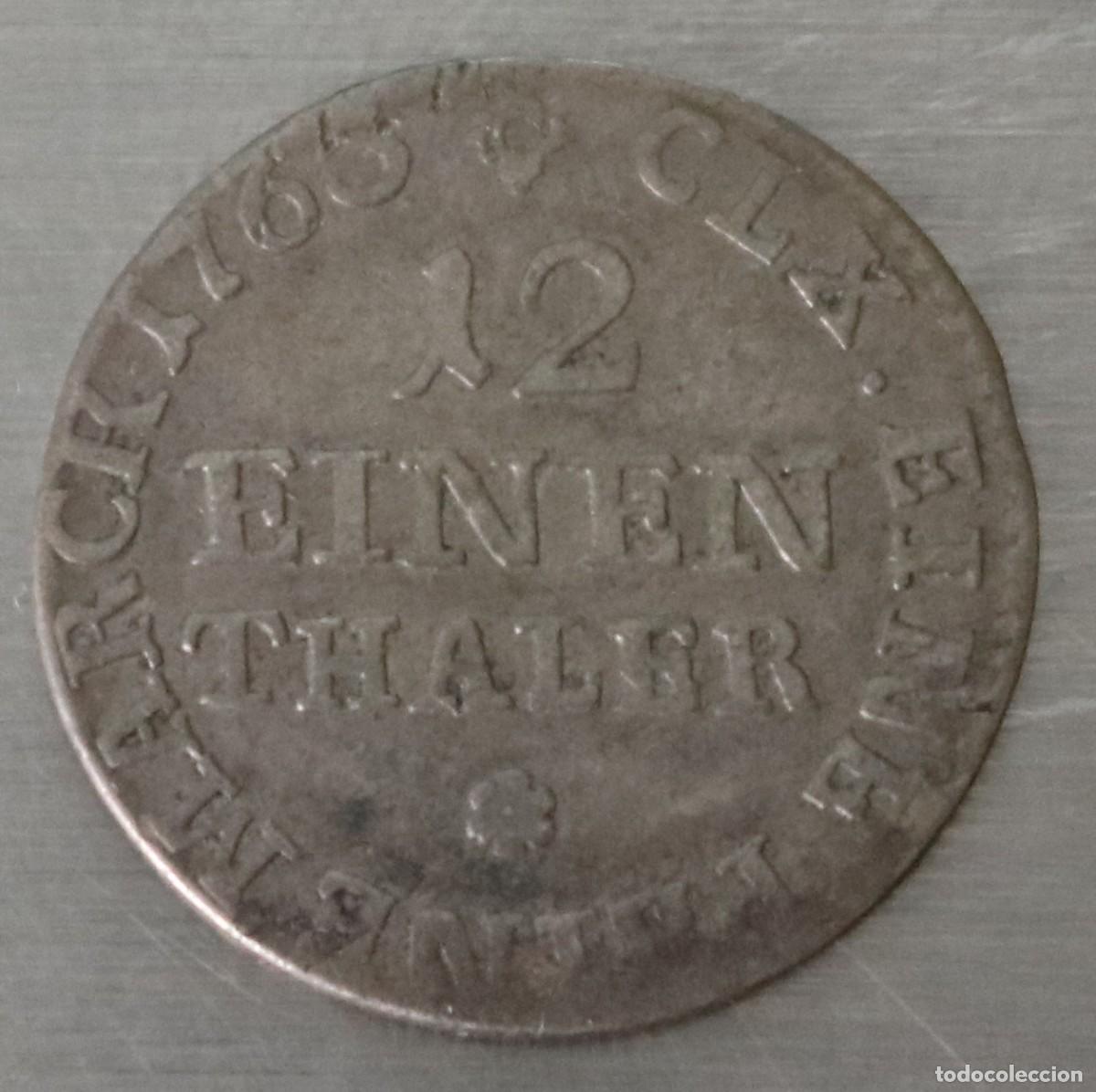 Monedas antiguas de Europa: 1/12 DE THALER 1763 SAJONIA
