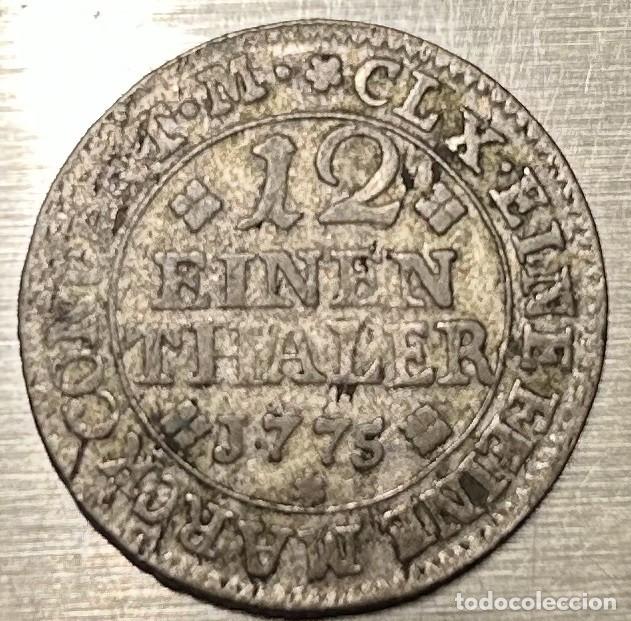 Monedas antiguas de Europa: 1/12 DE THALER 1775 BRUNSWICK-WOLFENBUTTEL
